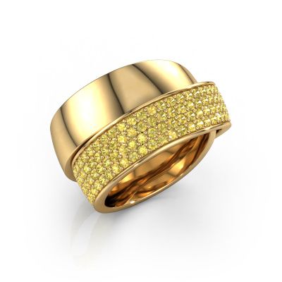 Ring Danna 585 gold yellow sapphire 1.3 mm
