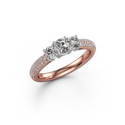 Verlobungsring Marielle RND 585 Roségold Diamant 0.97 crt