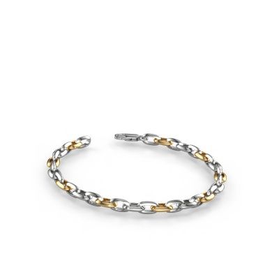 Bracelet Oval link 1 6.0 585 white gold ±0.24 in