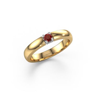 Ring Rianne 1 585 gold garnet 3 mm