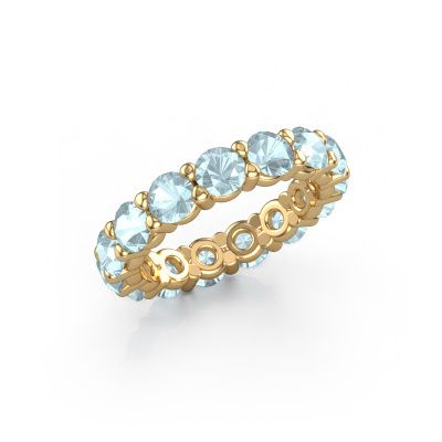 Ring Heddy rnd 4.2 585 gold aquamarine 4.2 mm