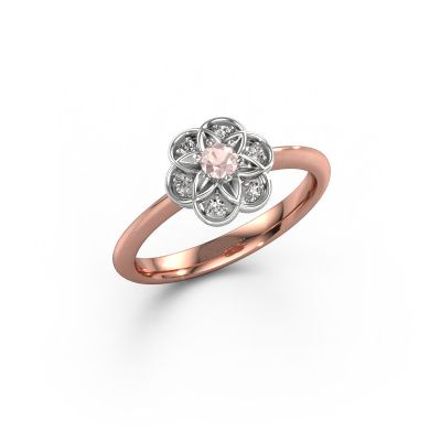 Ring Uma 585 rose gold morganite champagne 3 mm