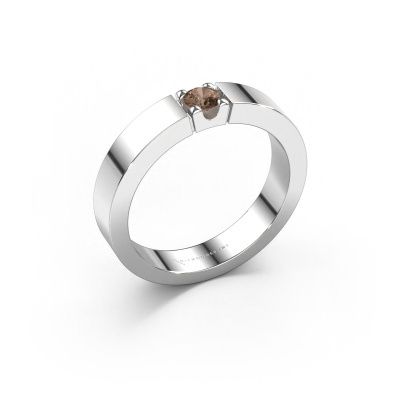 Ring Dana 1 585 Weißgold Braun Diamant 0.20 crt