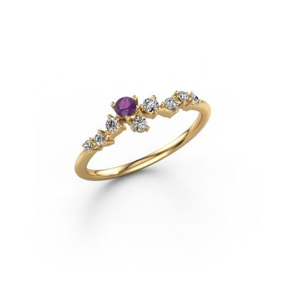 Ring Lexi 585 gold amethyst 2.8 mm