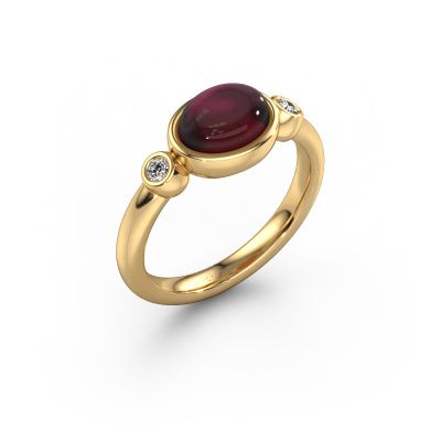 Ring Liane 585 gold garnet 7x5 mm