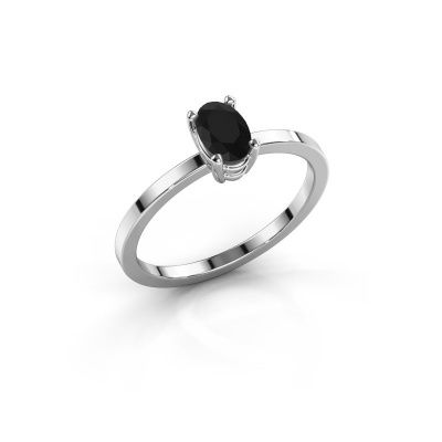 Verlovingsring Lynelle 1 950 platina zwarte diamant 0.60 crt