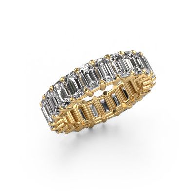 Ring Heddy EME 5x3 585 gold diamond 6.38 crt