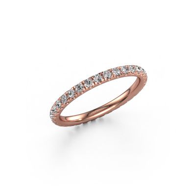 Stackable ring Jackie 1.7 585 rose gold diamond 0.66 crt