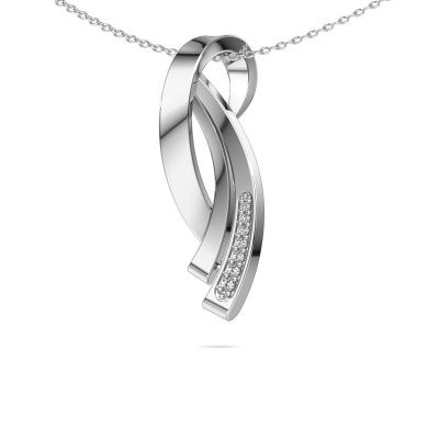 Pendant Lida 585 white gold diamond 0.064 crt