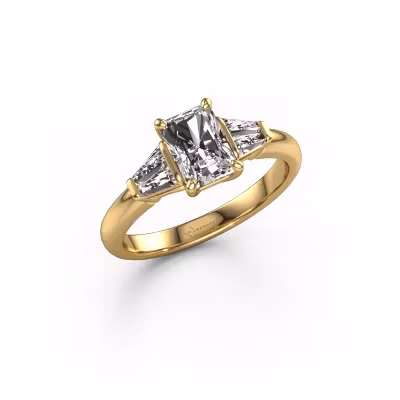 Engagement ring Kina RAD 585 gold lab-grown diamond 1.40 crt