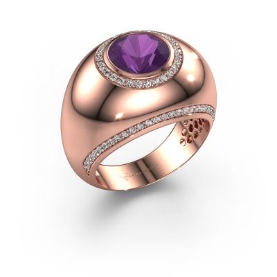 Ring Roxann 585 Roségold Amethyst 8 mm