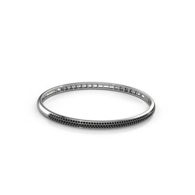 Bangle Emely 4mm 585 white gold black diamond 1.409 crt