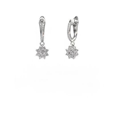 Pendants d'oreilles Camille 2 950 platine diamant synthétique 0.565 crt