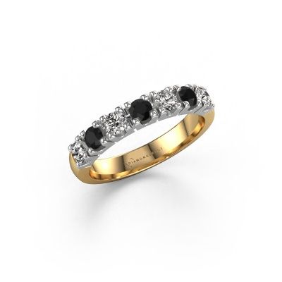 Ring Rianne 7 585 gold black diamond 0.76 crt