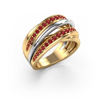 Ring Marylouise 2 585 gold ruby 1.2 mm