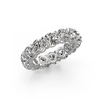 Ring Heddy rnd 4.7 585 white gold diamond 5.60 crt