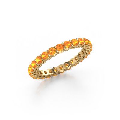 Stackable ring Michelle full 2.4 585 gold citrin 2.4 mm