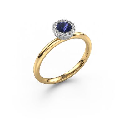 Engagement ring Queen 585 gold sapphire 4.2 mm