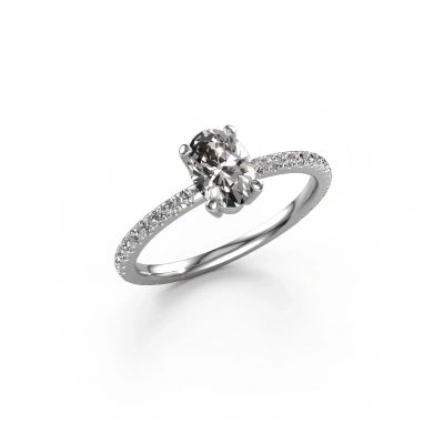 Engagement ring Lynelle 2 585 white gold diamond 0.60 crt