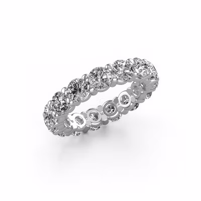 Ring Heddy rnd 4.2 585 white gold lab-grown diamond 4.50 crt