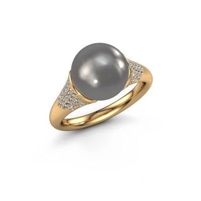 Ring Loria 585 Gold Grau Perl 10 mm
