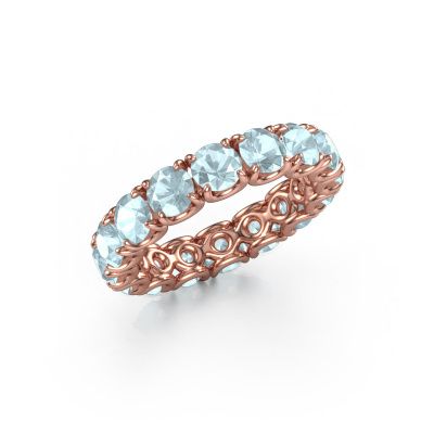 Ring Estee 4.2 585 rose gold aquamarine 4.2 mm