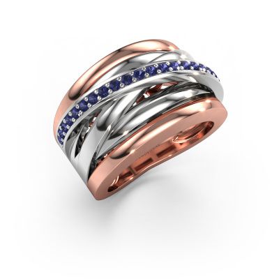 Ring Clair 1 585 Roségold Saphir 1.5 mm