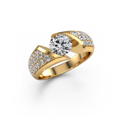 Engagement ring Hojalien 3 585 gold lab grown diamond 1.625 crt