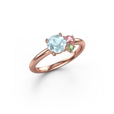Ring Anouk 585 Roségold Aquamarin 6 mm