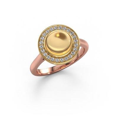 Ring Alisa 585 rose gold citrin 8 mm