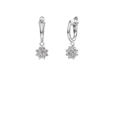 Drop earrings Camille 1 585 white gold diamond 0.52 crt