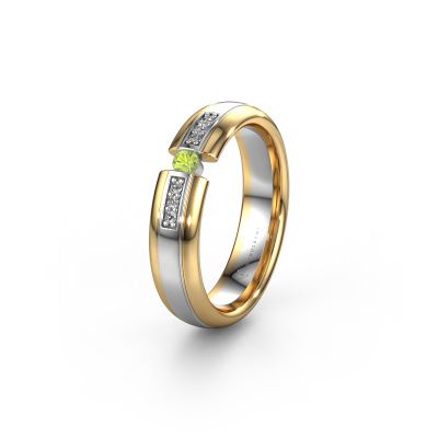 Wedding ring WH2128L26C 585 white gold peridot ±0.20x0.08 in