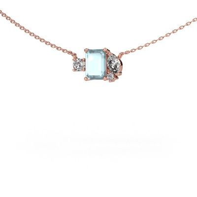 Anhänger Frauke EME 585 Roségold Aquamarin 7x5 mm