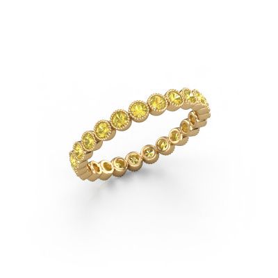 Ring Mariam 0.03 585 gold yellow sapphire 2 mm