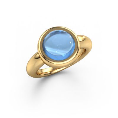 Ring Jenae 585 gold blue topaz 10 mm