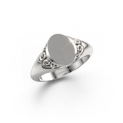 Signet ring Sheilah 1 585 white gold