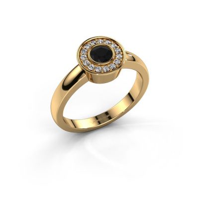 Ring Adriana 1 585 goud zwarte diamant 0.42 crt