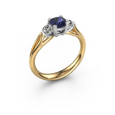 Engagement ring Amie cus 585 gold sapphire 5 mm