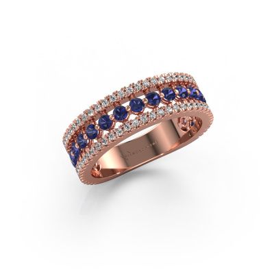 Ring Elizbeth 1 585 rose gold sapphire 2 mm
