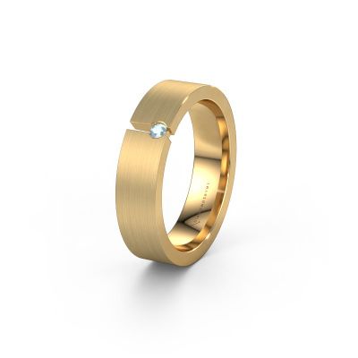 Ehering WH0120L15BM 585 Gold Aquamarin ±5x2 mm
