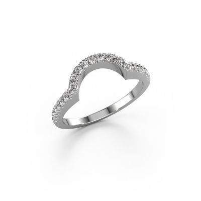 Bague superposable SRH0636C10H6 585 or blanc diamant 0.288 crt