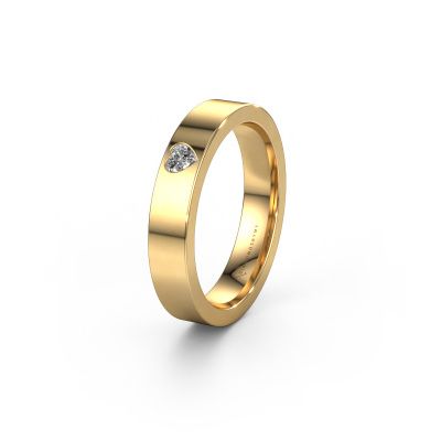 Wedding ring WH0101L14BPHRT 585 gold diamond ±0.16x0.08 in