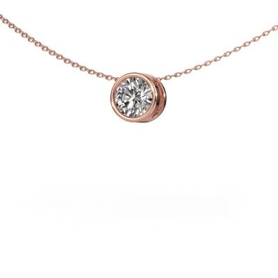 Pendant Lavon RND 585 rose gold zirconia 6.5 mm