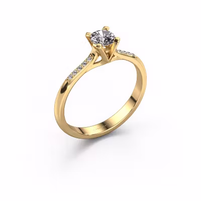 Verlobungsring Isa 2 585 Gold Diamant 0.30 crt