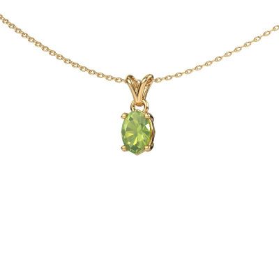Kette Lucy 1 585 Gold Peridot 7x5 mm