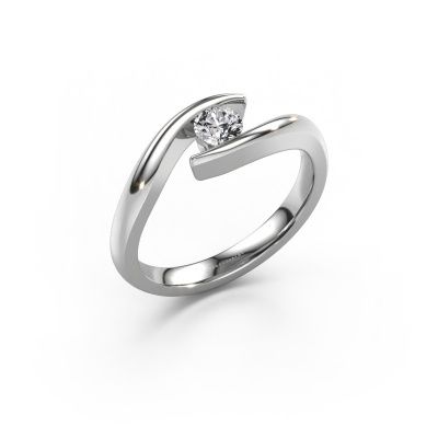 Engagement ring Alaina 585 white gold lab grown diamond 0.25 crt