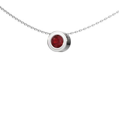 Pendant Ise 950 platinum ruby 5 mm
