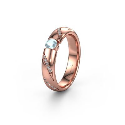 Ehering WH2102L34A 585 Roségold Aquamarin ±5x1.7 mm