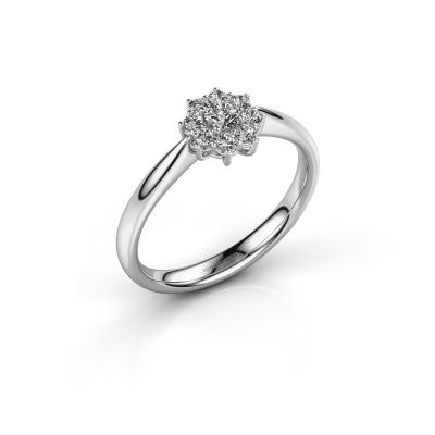 Engagement ring Carolyn 1 585 white gold diamond 0.10 crt