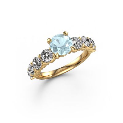 Engagement ring Deja 585 gold aquamarine 6.5 mm